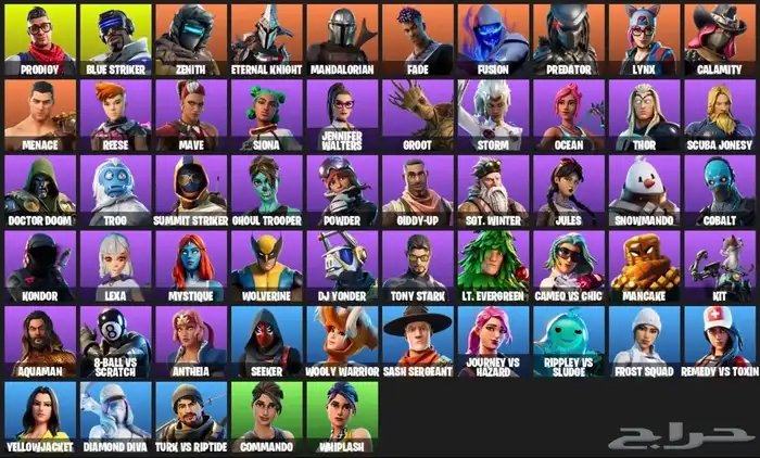 حساب فورت 55 سكن 0