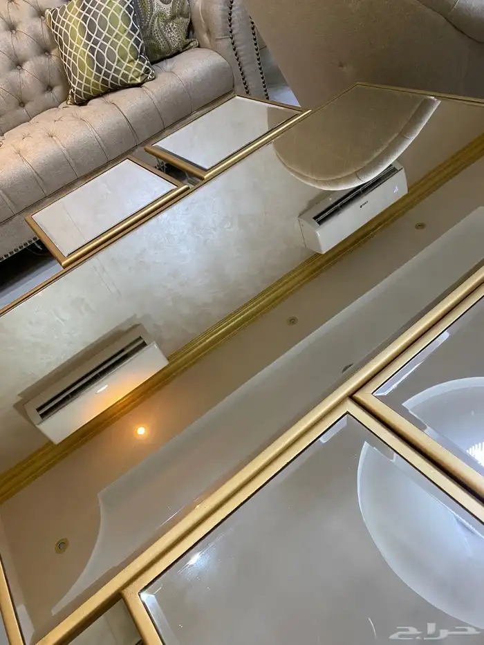 طاوله قهوه مع اربع طاولات خدمه 1500 نظييفه اخت الجديده 1