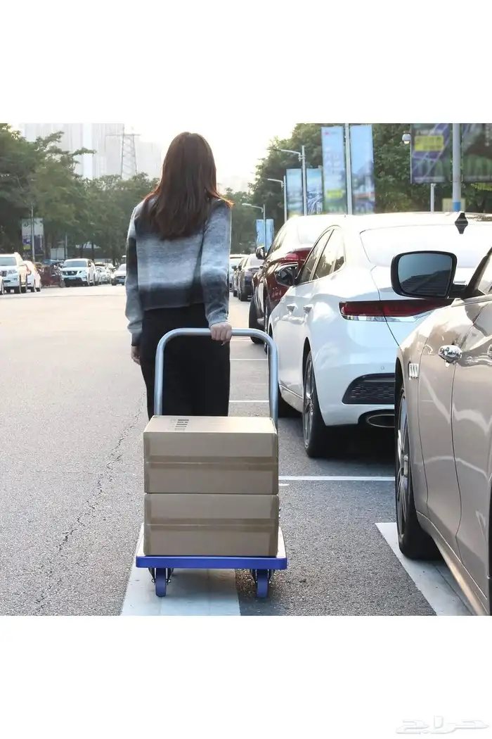 عربة تحميل قابلة للطي شديدة التحمل  إطارات مقاومة للثقب 0