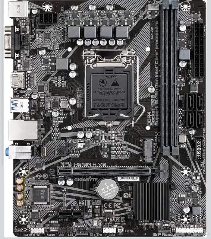 معالج i5-10400f مع مذر بورد H510M مع كيس 1st مع بور سبلاي 1
