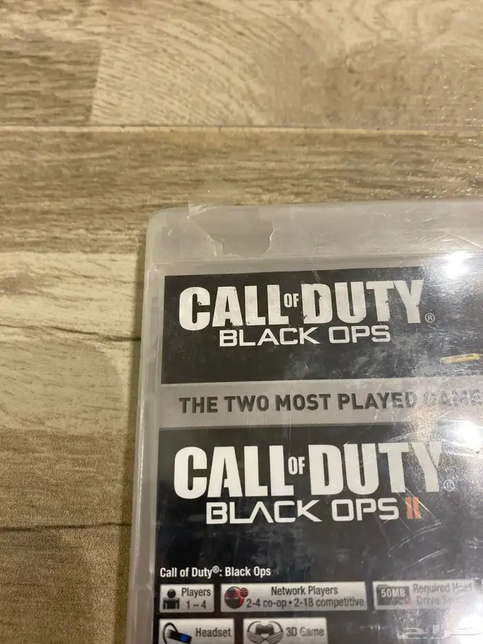 اشرطة كود 7 وكود 9 جديدة بقراطيسها بلاك اوبسblack ops سوني3 2