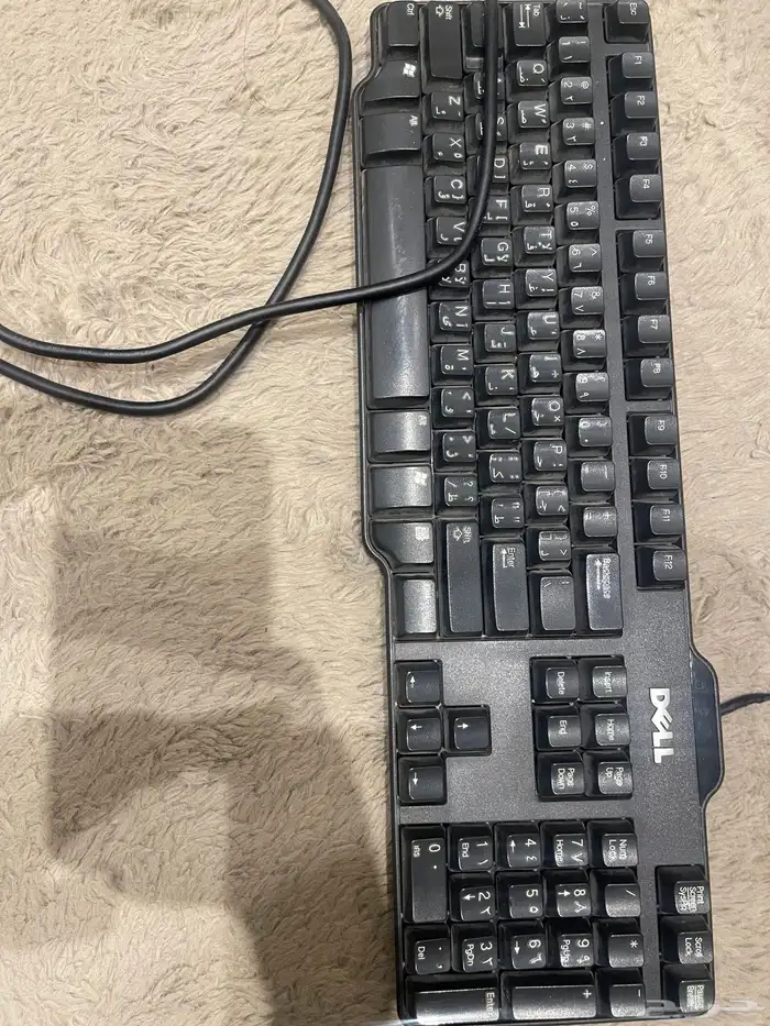 شاسة كمبيوتر ولوحة كيبورد DeLL 0