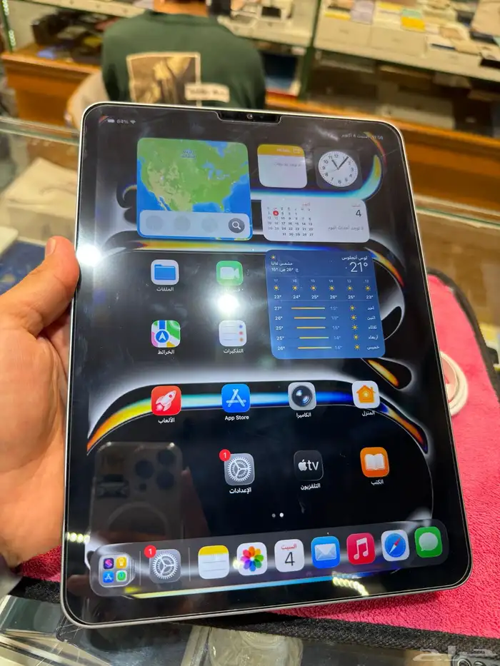 آيباد برو معالج M2 إصدار 2022 بطارية 96نضيييف جدا 9