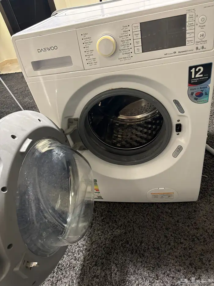 للبيع غساله الالكترونيه من شركة دايو تجفيف وغسيل سليم 0