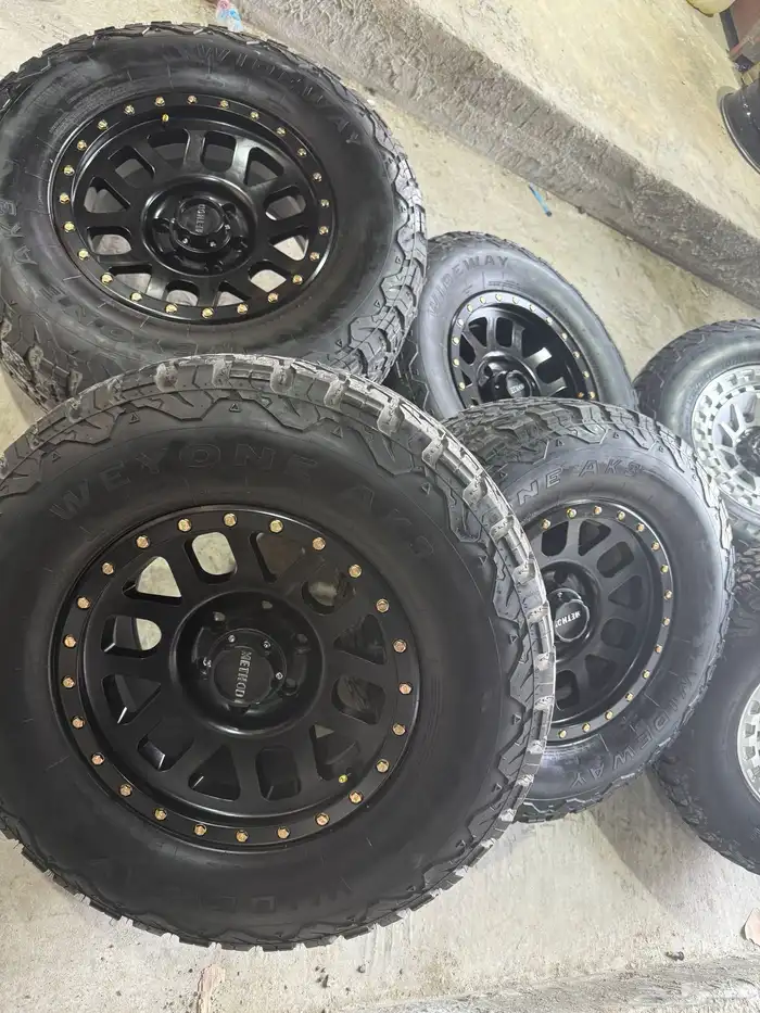 جنوط مايثود مع كفرات حجري تركب جمس سيرا سلفرادو اف جي 6