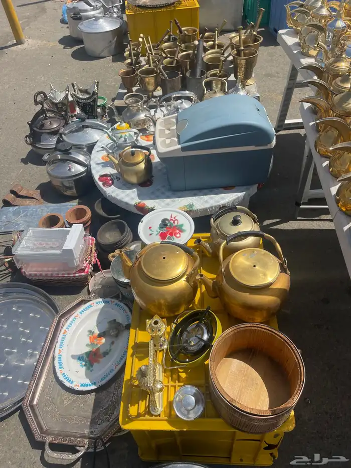 دلال براريد صحون قديمه مباخر قديم قدور نحاس وضغط 3