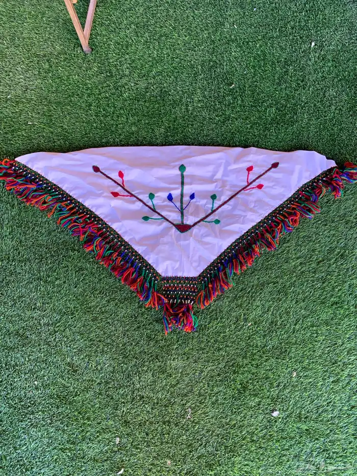 برقع او منديل تريله اودنه او سطحه لم يستخدم شغل يدوي 2