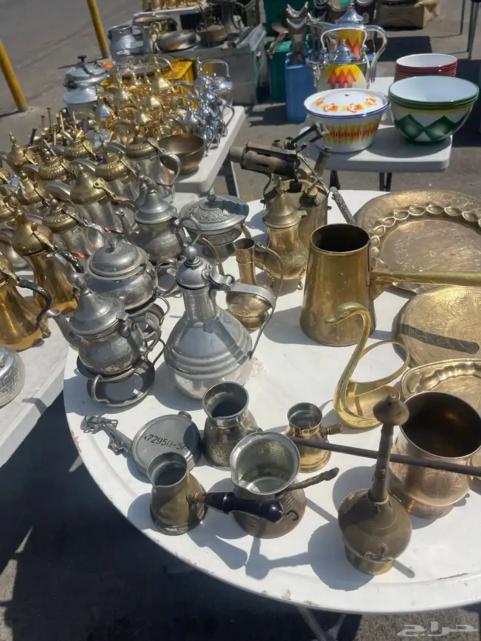 دلال براريد صحون قديمه مباخر قديم قدور نحاس وضغط 1