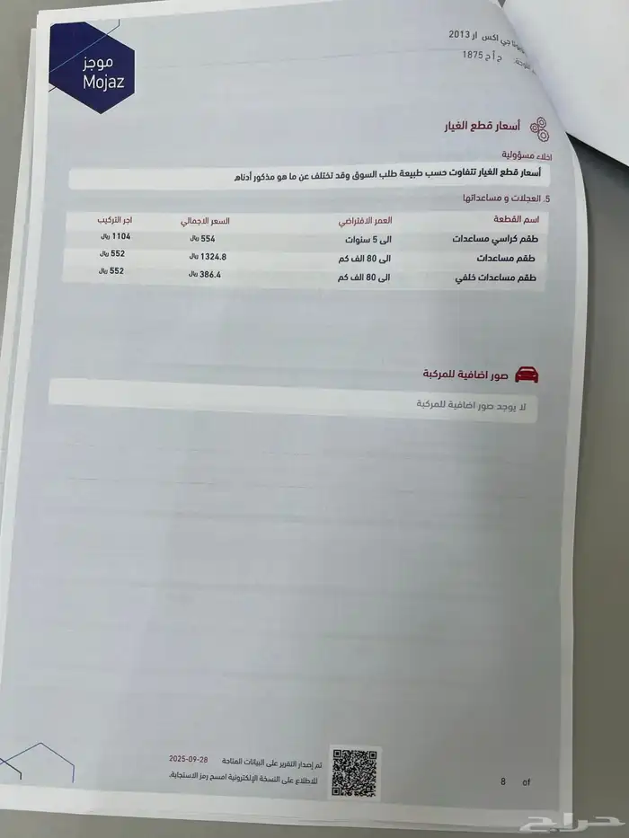 لاندكروزر 2013سعودي خالي من الرش 8 سلندر وعليه موجز ماشي 498 15