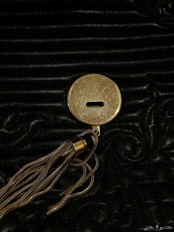 شنطة فرزاتشي Versace Black Barocco Embroidered Bag Purse 7