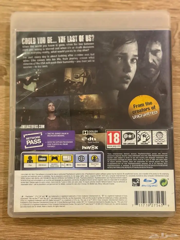 لعبة The Last of Us لجهاز PlayStation 3 (PS3) مستخدمه 1