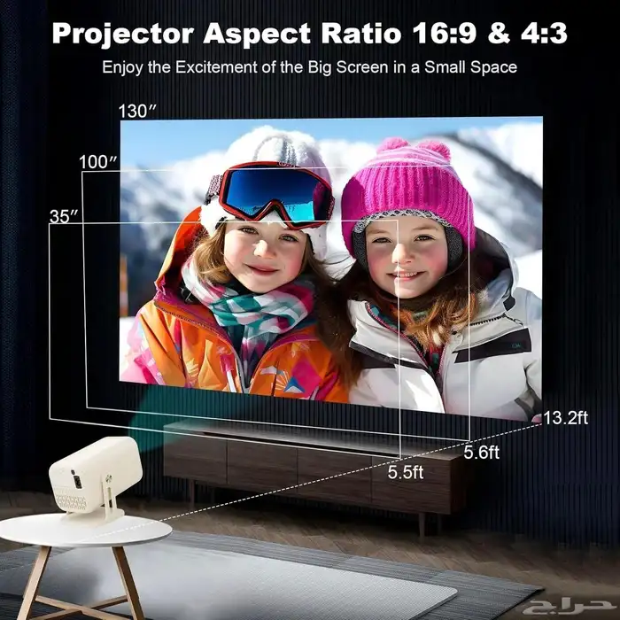 new office home indoor out door protable projector 7