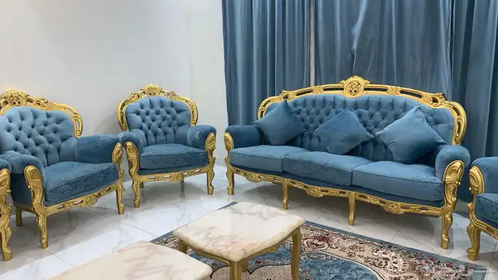كنب مجلس رجال مع ستاره وثلاث طاولات 1