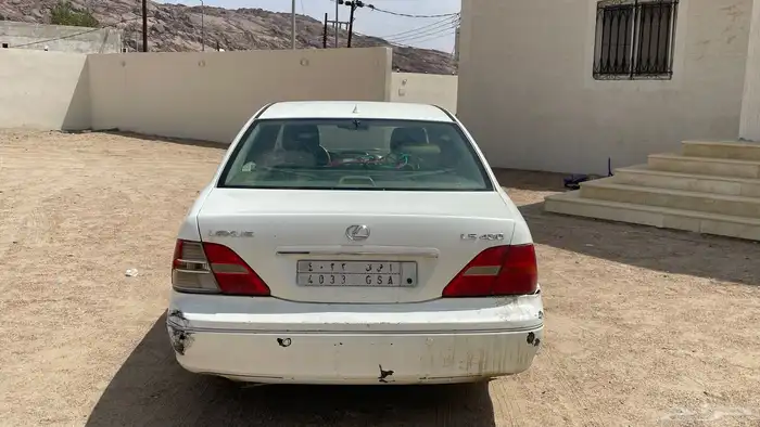 لكزس LS 430 سعودي الممشى 840 مرشوش من اسود ل ابيض 4