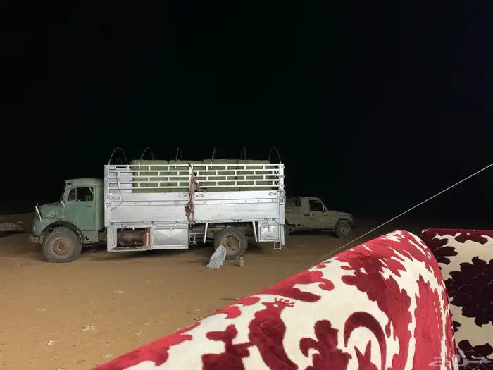 صندوق حصنيه الامنيوم مع حنايا مع تنك ديزل قدام للبيع 6