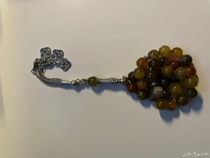 سبحه كهرمان طبيعي. 0