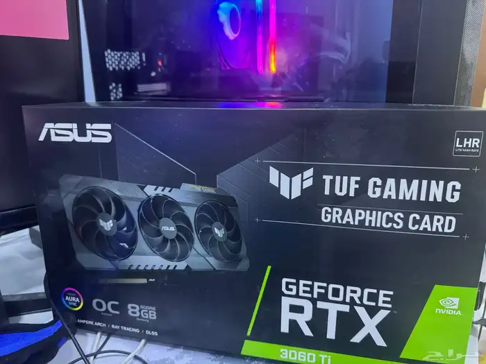 للبيع asus tuf gaming rtx 3060ti OC 0