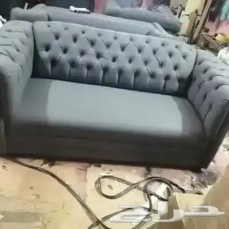 في موجود كنب جلد جديد مادل أمريكي او ايكيا موجود طغم كامل 4