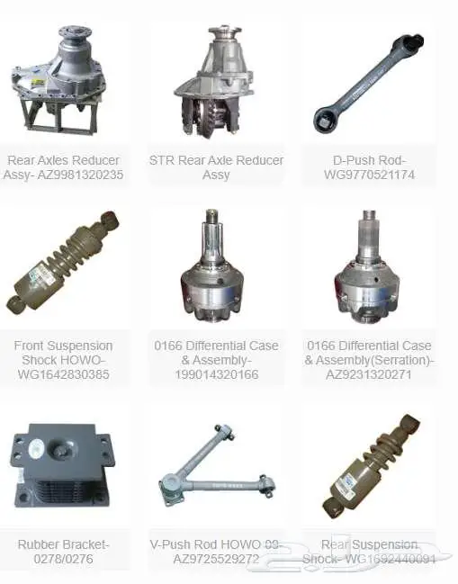 Parts for Sinotruk Howo جميع قطع شاحنات هوو الصينية 5