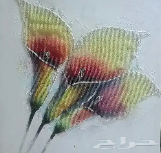 لوحة فنية زهور 0
