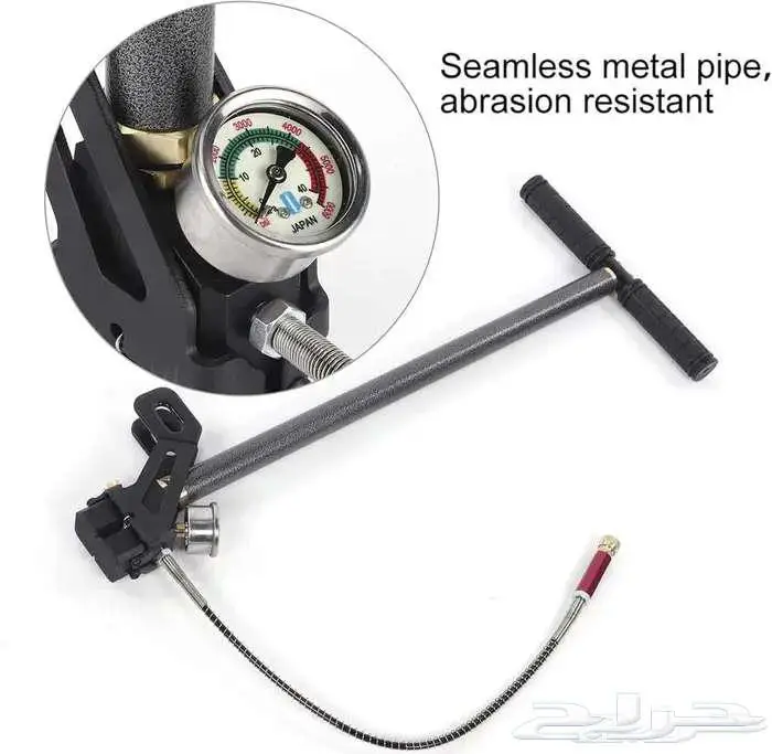 مضخة يدوية مع 3 مراحل ضغط عالي 0-6000 رطل 10