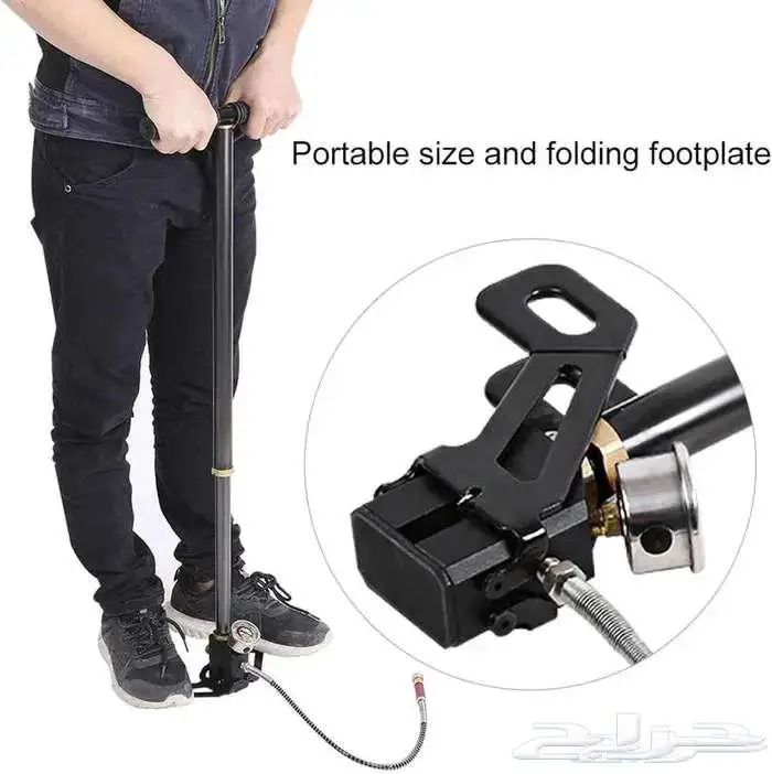 مضخة يدوية مع 3 مراحل ضغط عالي 0-6000 رطل 12