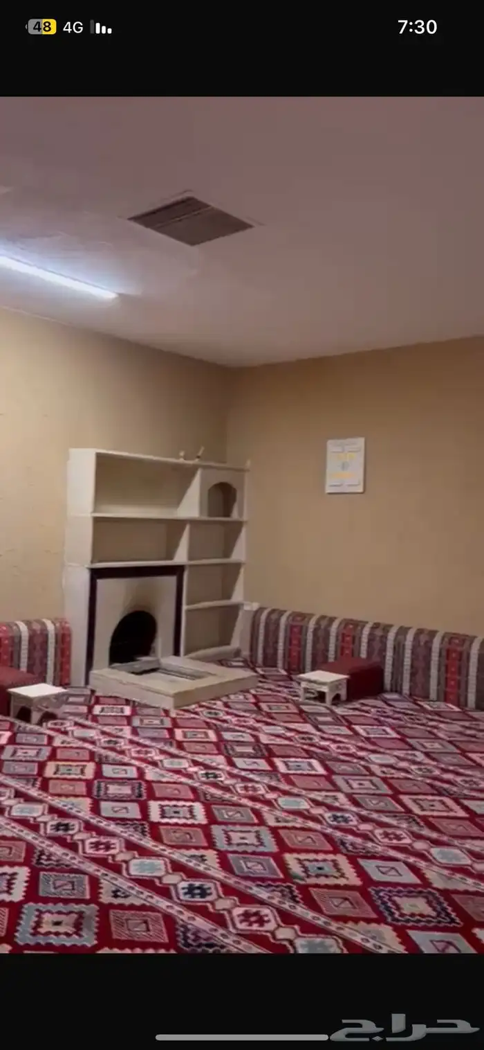 استراحه قسمين للايجار اليومي الرمال 7
