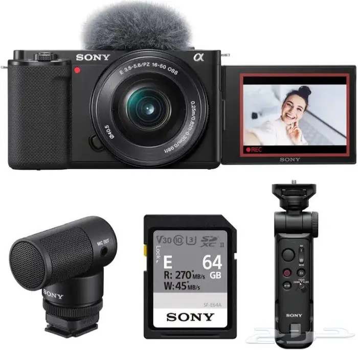 اقوى عرض لا يفوتك كاميرا سوني zv-e10 مع عدسة سيجما 16mm 0