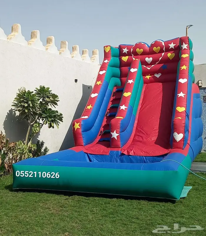 نطيطات زحاليق مائيه ملعب صابوني نطيطه إيجار 6