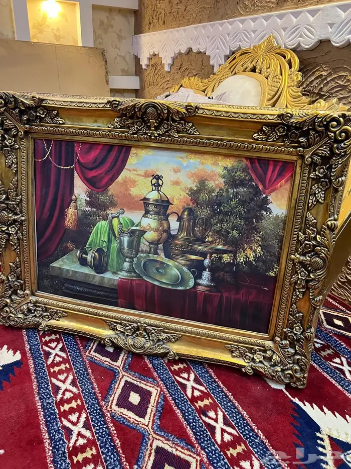 لوحات ببراويز مذهبة 2
