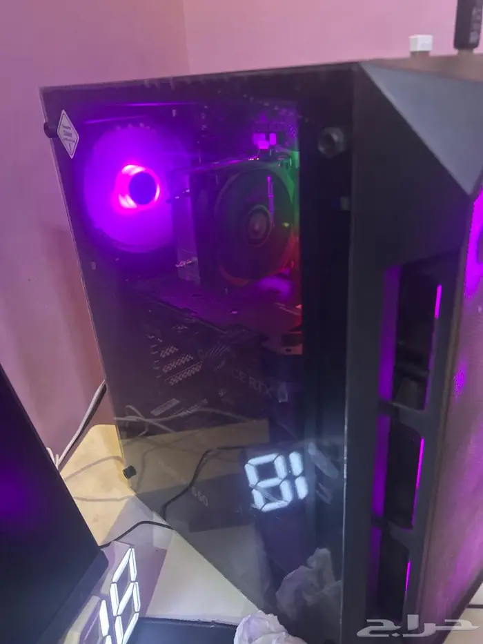 كيس aura مع المذبورد h610m ddr4 0