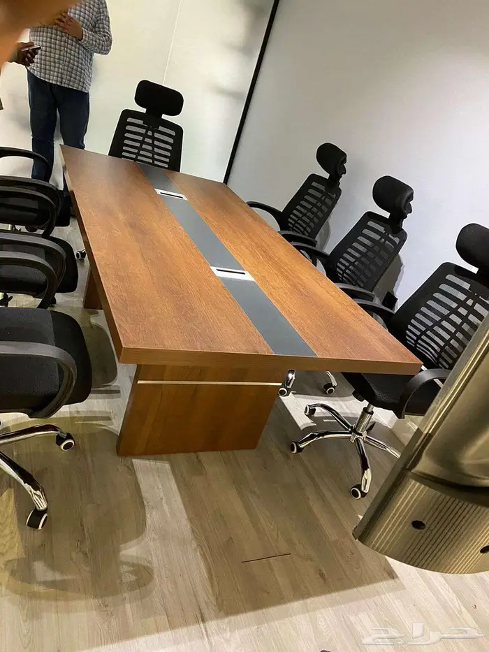 جديد طاولة اجتماع مودرن فخم 6 و8 اشخاص متوفر كل موديل والوان 0