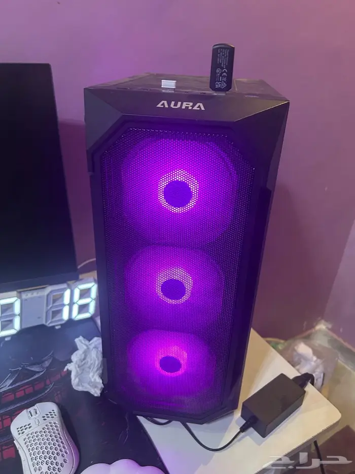 كيس aura مع المذبورد h610m ddr4 3