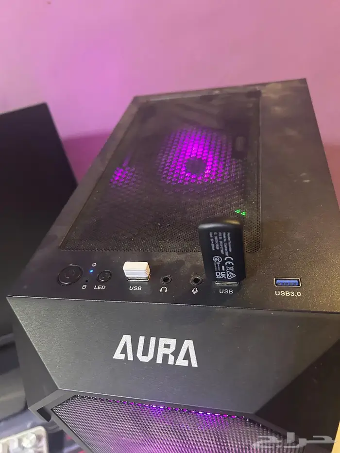 كيس aura مع المذبورد h610m ddr4 2