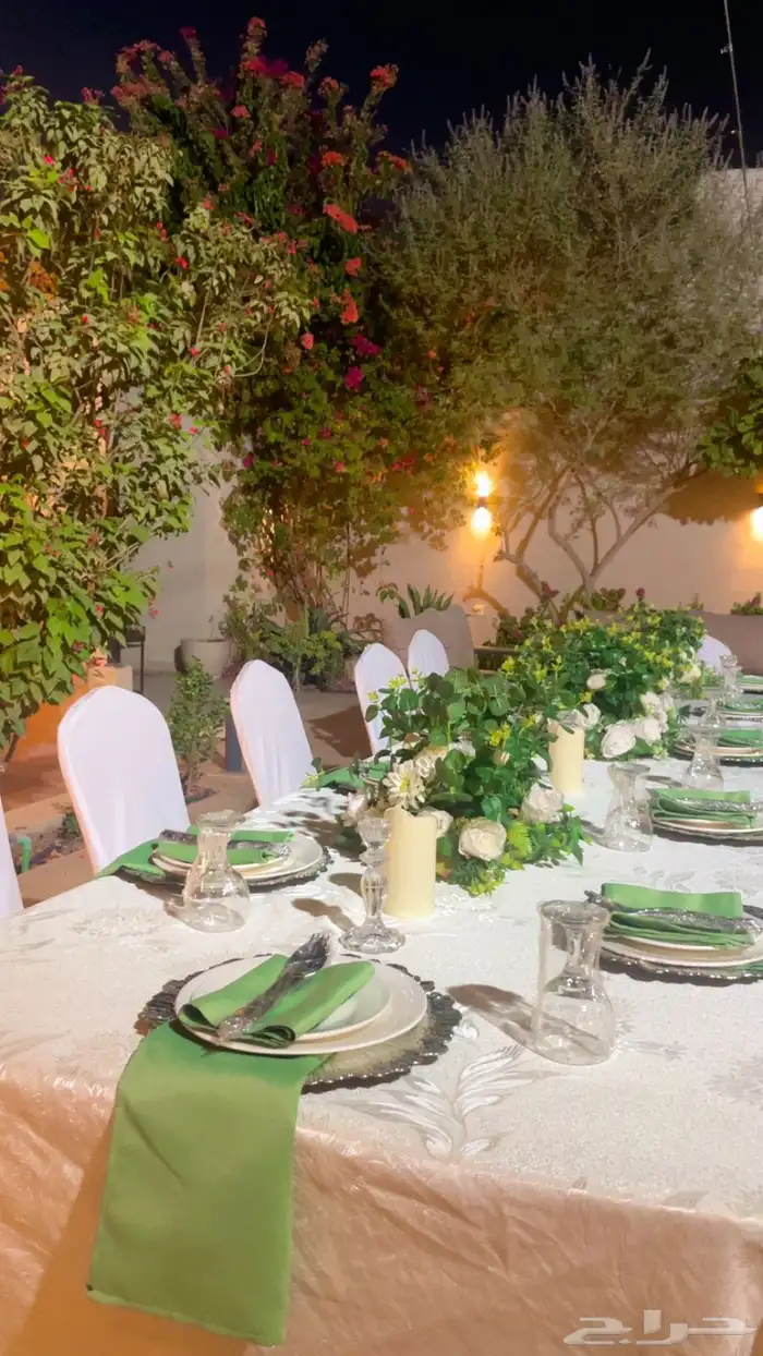 طاولات طعام للتأجير للحفلات ومناسبات العشاء 1