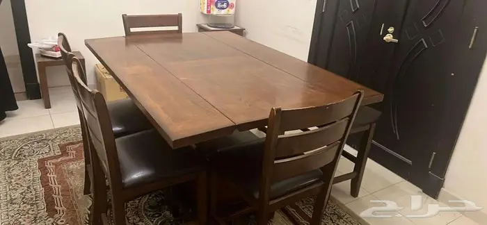 Foldable High Dining table with bench 0