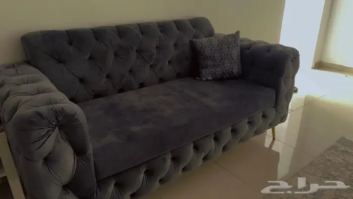 كنب للبيع رمادي انيق 0