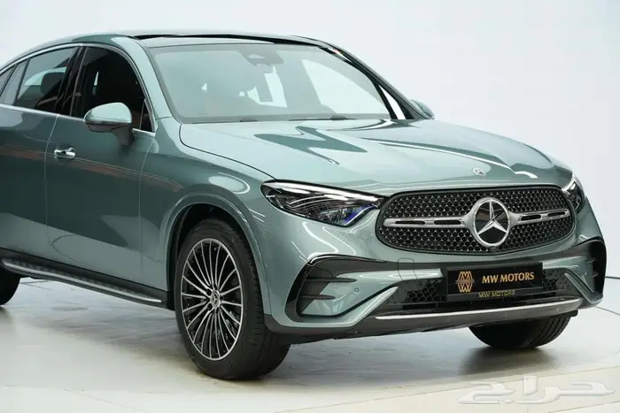 مرسيدس GLC 200 Coupe موديل 2026 أصفار خليجي أخضر فضي جملي 2