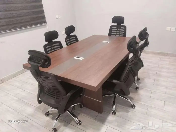 جديد طاولة اجتماع مودرن فخم 6 و8 اشخاص متوفر كل موديل والوان 3