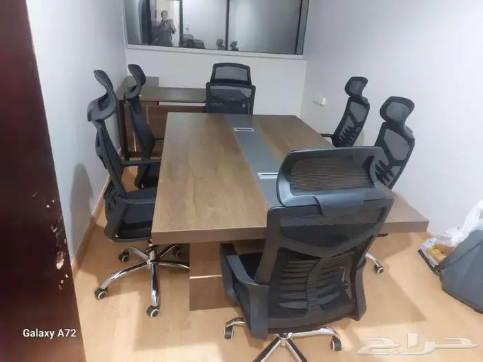 جديد طاولة اجتماع مودرن فخم 6 و8 اشخاص متوفر كل موديل والوان 4