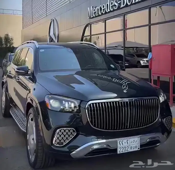 مرسيدس GLS 450 معدل مايباخ GLS 600 2021لون أخضر داخليه 0
