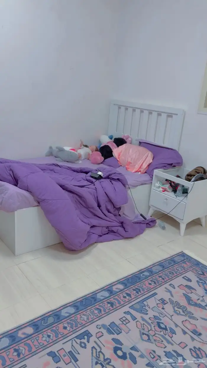 للبيع سريرنفر ونص مع تسريحه استخدام اقل من شهر 2