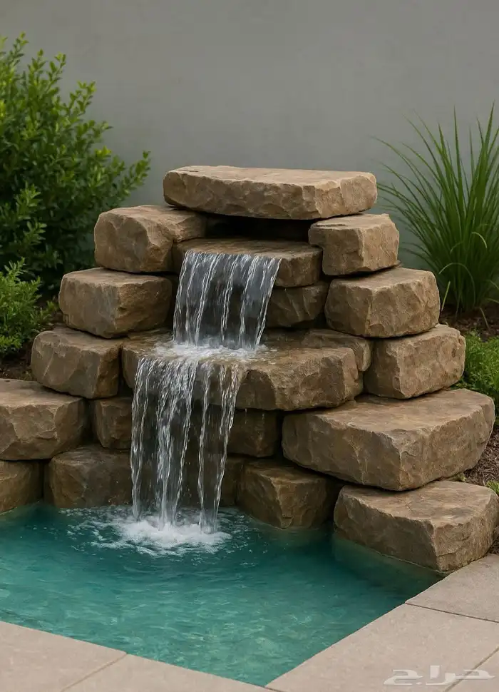 اعمال نحت اسمنتي صخريه شلالات اندنيسي 3