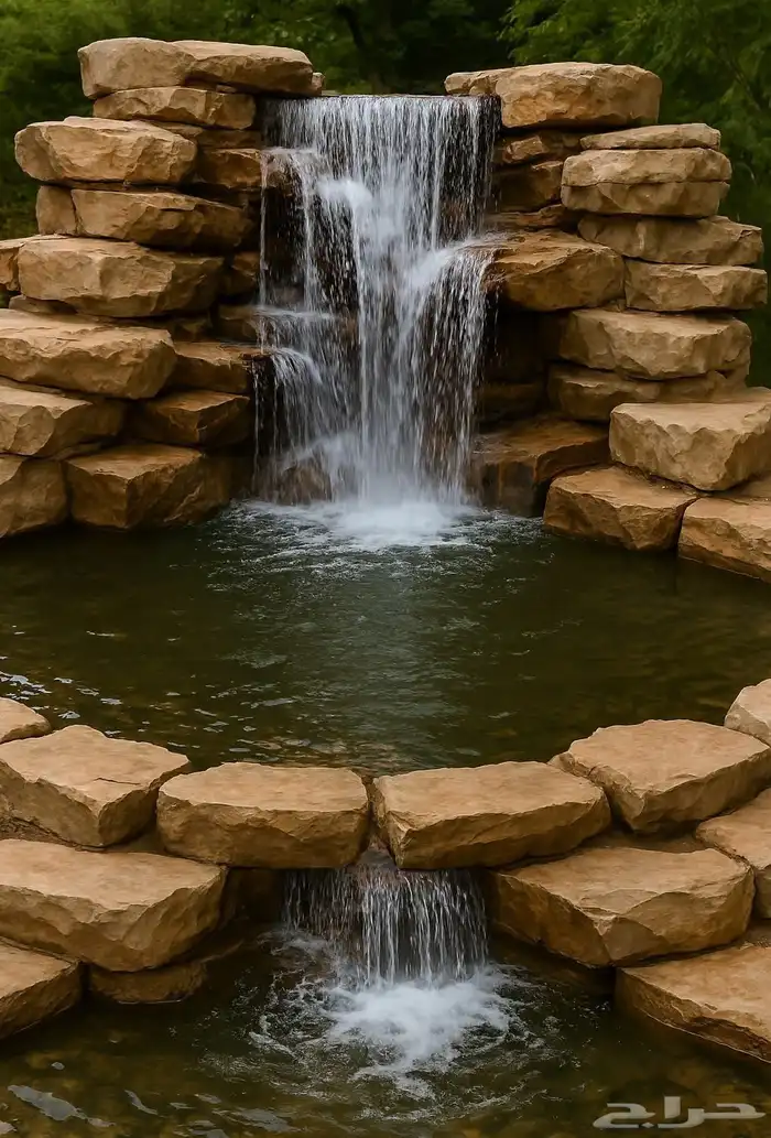 اعمال نحت اسمنتي صخريه شلالات اندنيسي 5