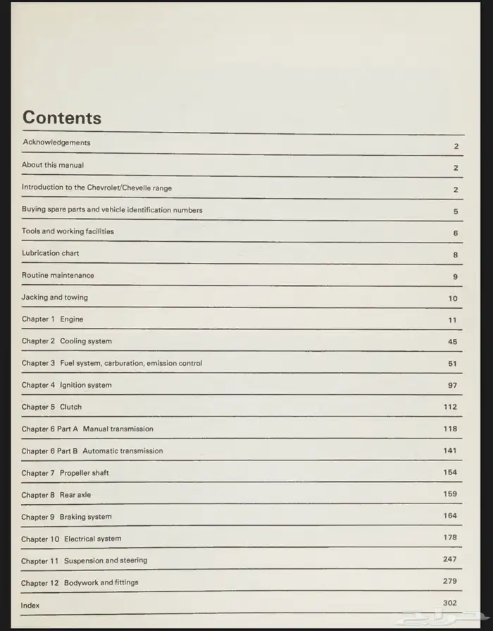 كتيب اصلاح هينيز سيارات شفروليه full size وشيفيل 1969-1976 1