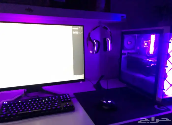 White Set up سيت اب كامل للبيع PC gaming 1