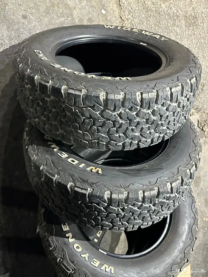 كفرات نص حجري ودواي مقاس 275 65 18 22