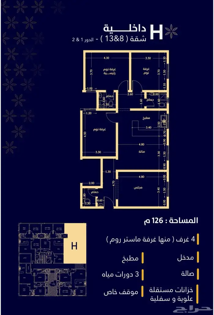 شقق تمليك فاخره بالرياض 8