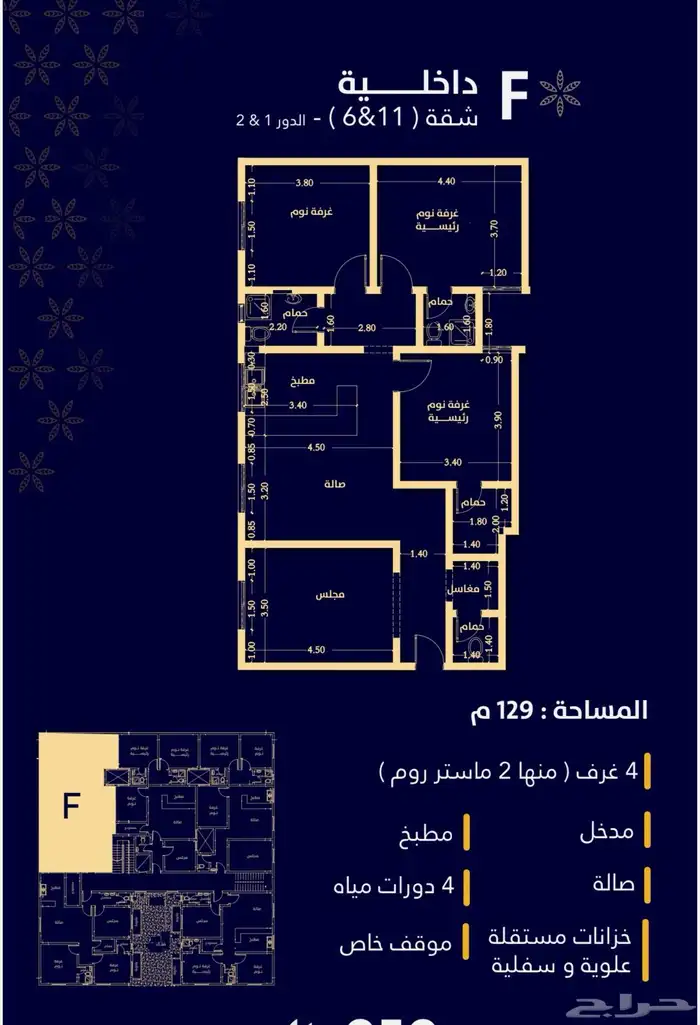 شقق تمليك فاخره بالرياض 6