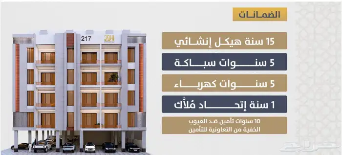شقق وملاحق تحت الإنشاء والاستلام بعد 12 شهر 1